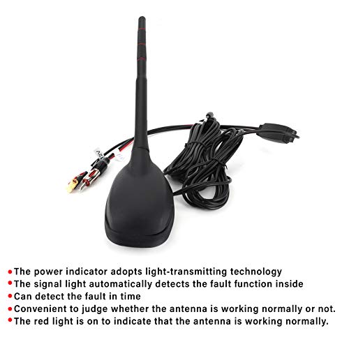 Antenne de Voiture, Antenne de Voiture, Antenne Active Dab, Qiilu Antenne de Voiture, Antenne Dab + GPS + FM Support de Toit Supérieur Amplifié Actif étanche à la Poussière Universel