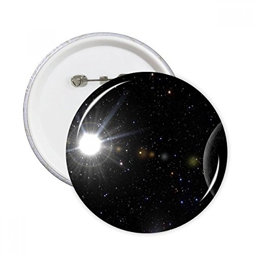 Cadeau décoration vêtements badge rond ciel sombre nuit blanche créatif
