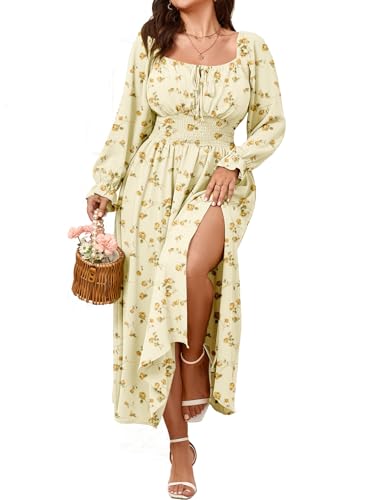 Image of SHESTARR Women's Plus Size Dress Long Sleeve Milkmaid Dress