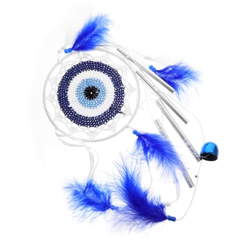 MAGICLULU Dreamcatcher Wall Hanging Decor with Chime Tube and Plume Pendant Creative Indoor Decoration for Bedroom Living Room and More Safe and Lightweight Material Easy to Hang