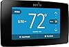 Emerson Sensi Touch Wi-Fi Smart Thermostat with Touchscreen Color Display, Works with Alexa, Energy Star Certified, C-wire Required, ST75 Black 5.625" x 3.4" x 1.17"