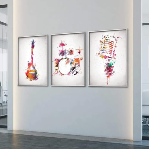 Affiche musicale Rock & Roll pour raviver vos murs de salon fatigués