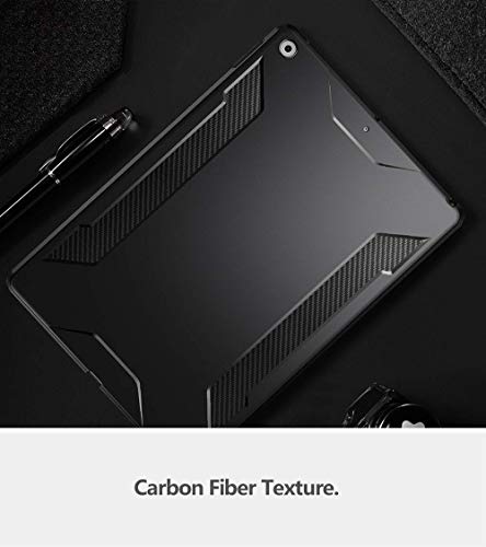 Poetic Karbon Case Designed For Ipad 10.2 9Th Generation (2021) / 8Th Gen (2020) /7Th Gen (2019) Case, Slim Fit Shock Absorbing Premium Flexible Tpu Case With Carbon Fiber Texture, Matte Black #TOP6