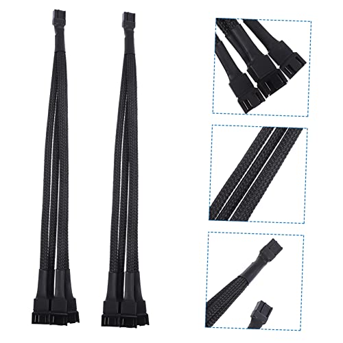 Cable de extensión para ventilador de PC de 4 vías con conector macho y hembra de PVC 3