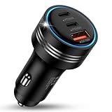 ANNIBER カーチャージャー Type C iphone17 シガーソケット 78W急速充電/3ポート/12V・24V車対応 USB-C車載充電器 車 usbソケット タイプCシガーUSB車 充電器車用 iPhone 16/15/iPhone 15pro/iPhone 15 pro max/iPhone 15 plus/Andriod/iPad対応