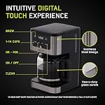 universal Digital Touch Coffee Maker 14-Cup Programmable | LED Touchscreen, Auto Brew, Keep Warm Function, Anti-Drip System, Reusable Filter, Sleek Modern Design