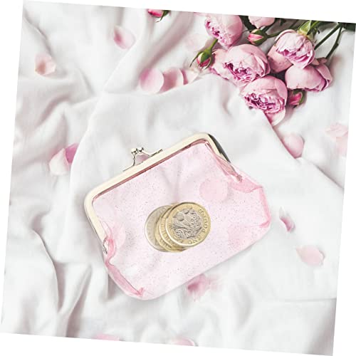 Cabilock 12 Pçs Bolsa De Transparente Pequena Bolsa Clara Carteira De Menina Mini Carteiras Para Bol