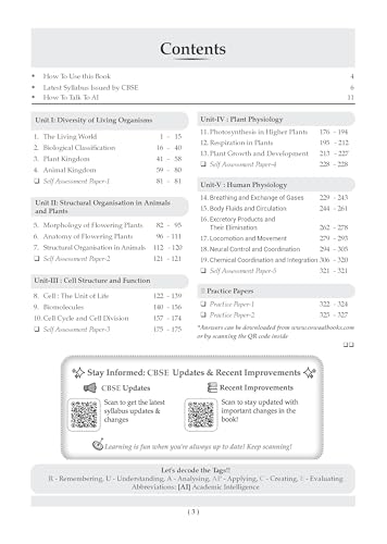 Image of Oswaal CBSE Class 11 Biology Question Bank | Chapter & Topic-wise Solved Papers (2017-2026) | Based on Syllabus (April 2026) | Includes 2026 Papers | For 2027 Exam