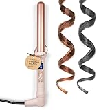 NuMe Classic Curling Wand, Blush | 1-Inch Tourmaline Ceramic Barrel with Far-Infrared Heat & Negative Ions for Frizz-Free, Long-Lasting Waves & Curls – Professional Hair Styling Tool for All Types