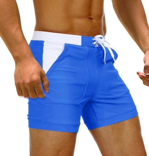 MAGCOMSEN Men’s Swim Trunks Swimwear Quick Dry Swim Board Shorts Elastic Waist Bathing Surfing Underwear Beach Swimsuit