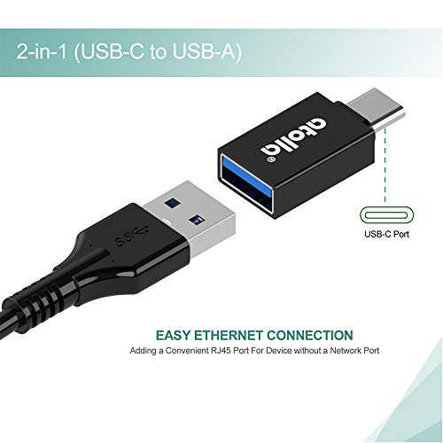 Atolla USB 3.0 Hub Ethernet, aluminum USB C