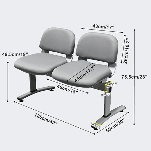Asientos de invitados para clínicas con diseño ergonómico de vestíbulo 4