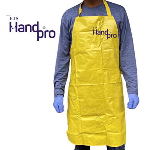 Image of Waterproof Aprons for Diswashing, Chemical Handling, Meat Cutting, Liquid handling, Durable, Multi purpose (24 * 36, YELLOW, 1)