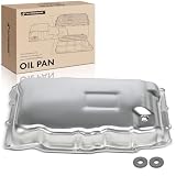 A-Premium Transmission Oil Pan with Drain Plug Compatible with Chevrolet