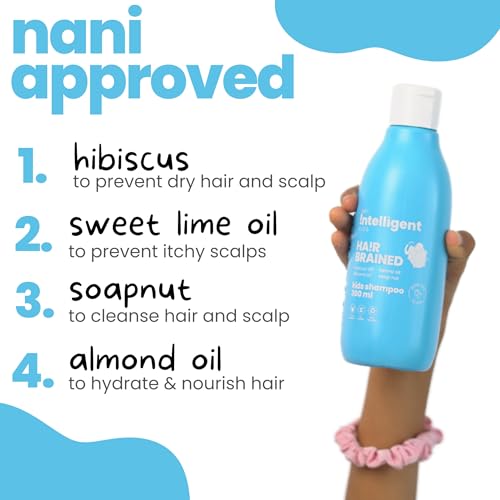 Image of Tuco Kids Mild Shampoo With Soapnut, Almond, Henna, Pomegranate | Ages 2-5, 4-10, 10-15, 5-10 Years | Paraben, SLS & Sulphate Free | pH 5.5, Vegan & Tear Free | 100 ml (Pack of 2) |