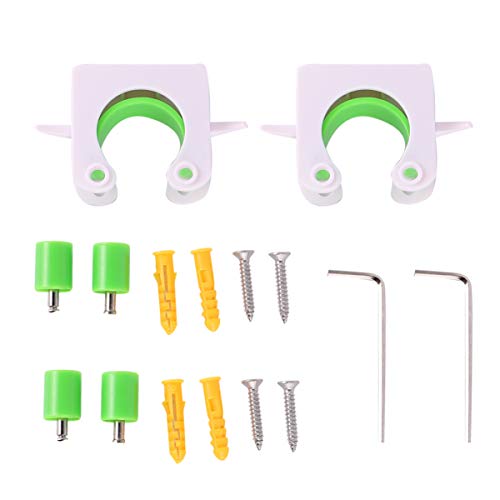 2 peças de suporte de parede para bicicleta da Besportble, suporte de parede para armazenamento de b