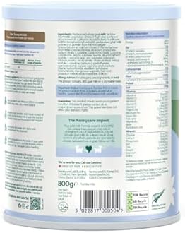 Nannycare Goat Based Toddler Milk – Stage 3 (From 1-3 Years) | Baby Powder Made from Whole Goat Milk | Nutritionally Complete Formula for Combination or Bottle Feeding – 800g (2 Pack)