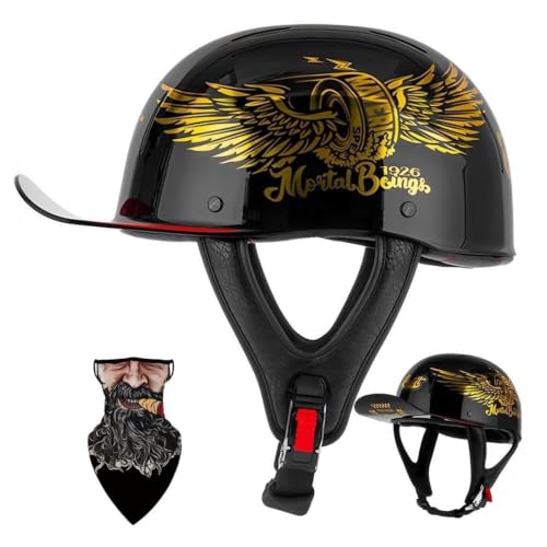 Casco jet moto Rebel para scooter con calota ABS y diseño graffiti blanco talla M
