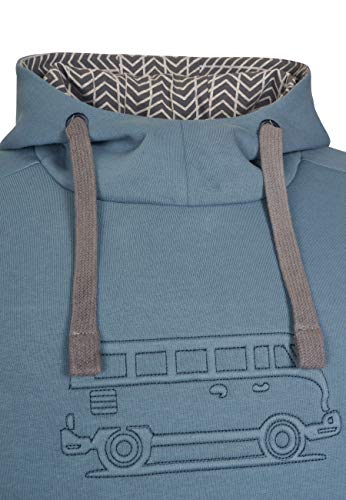 ELKLINE Herren Hoodie Lake Van mit VW-Bulli Stick 1031085, Farbe:ashblue, Größe:XXL