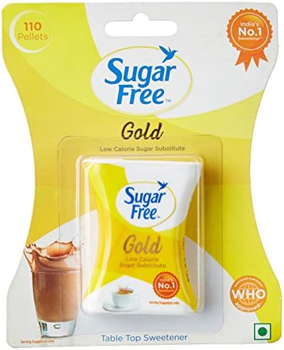 Sugar Free Gold, 100 Pellets + 10 Pellets Free | Sweet like Sugar with Low Calories|11 g