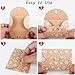 DIYASY 100 Pcs Snowflake Gifts Card Envelopes, Christmas Mini Envelopes Gift Card Holders Small Brown kraft Envelope with Heart Shaped Clasp for Holiday Note Business Cards Greeting Party Supplies