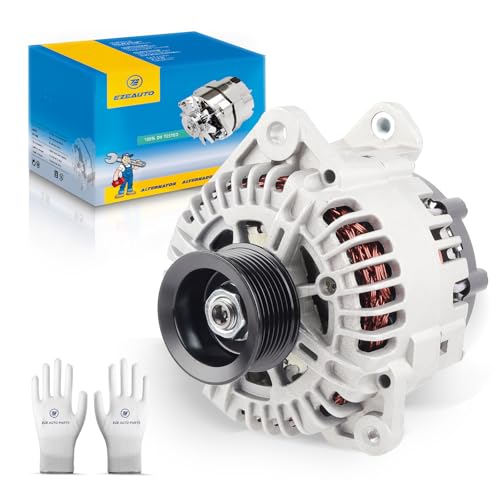 Image of Ezexpreze 11256N Alternator Fit for 2007-2019 Nissan Armada Frontier Pathfinder Titan Xterra, 2008-2010 Infiniti QX56, 2009-2012 Equator, 12V 130A OE#11256 23100-ZH00A 23100-ZH00B TG15C113