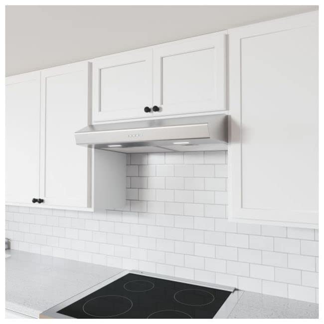 Zephyr AK1200C Breeze II 210-400 CFM 30 Inch Wide Under Cabinet Range Hood with LumiLight LED Lighting - Stainless Steel
