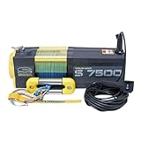 Superwinch 1475201 S7500 SR 12V 7500 lb Winch with Synthetic Rope (Stainless Steel Roller Hawse, 30' Remote)