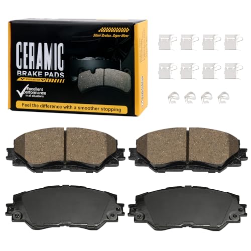 Image of D1210 Front Brake Pads Fit For Toyota RAV4 2006-2008 (2.4L Sport /Limited /Base),Corolla 2019(L,LE,XLE,LE Eco), Pontiac Vibe 2009-2010 1.8L Base, Scion xB 2008-2015, Lexus HS250h 2010-2012