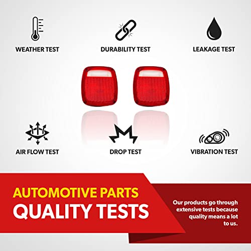 Upparts For 1987-2006 Jeep Wrangler Tail Lights - Oem Jeep Wrangler Tj Tail Light Lens Pair Set Replacement - Jeep Tj Tail Light Covers Lenses #TOP7