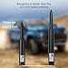 Car Truck Bullet Antenna with Tire Valve Caps American Flag Universal Short Replacement for GMC Sierra Chevy Silverado Dodge Ram 1500 2500 3500 Ford F150 F250 F350 Super Duty Raptor, Matte Black, 7