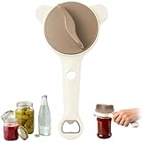 2026 New 4-in-1 Jar Opener - Adjustable Stainless Steel Lid Remover for Seniors & Arthritis Sufferers, Fits Kitchen Jars, Bottles & Cans(White)