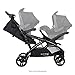 Baby Trend Sit N Stand Double Stroller 2.0 DLX with 5 Point Safety Harness, Canopy, Extra Basket, 2 Cup Holders and Covered Compartment, Modern Khak