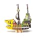 wa-gu-mi One Piece Victoria Punk Ship Model - One Piece Model Kit Series - Japanese Miniature Wooden 3D Puzzle - Fun DIY Wood Craft Kits for Adults