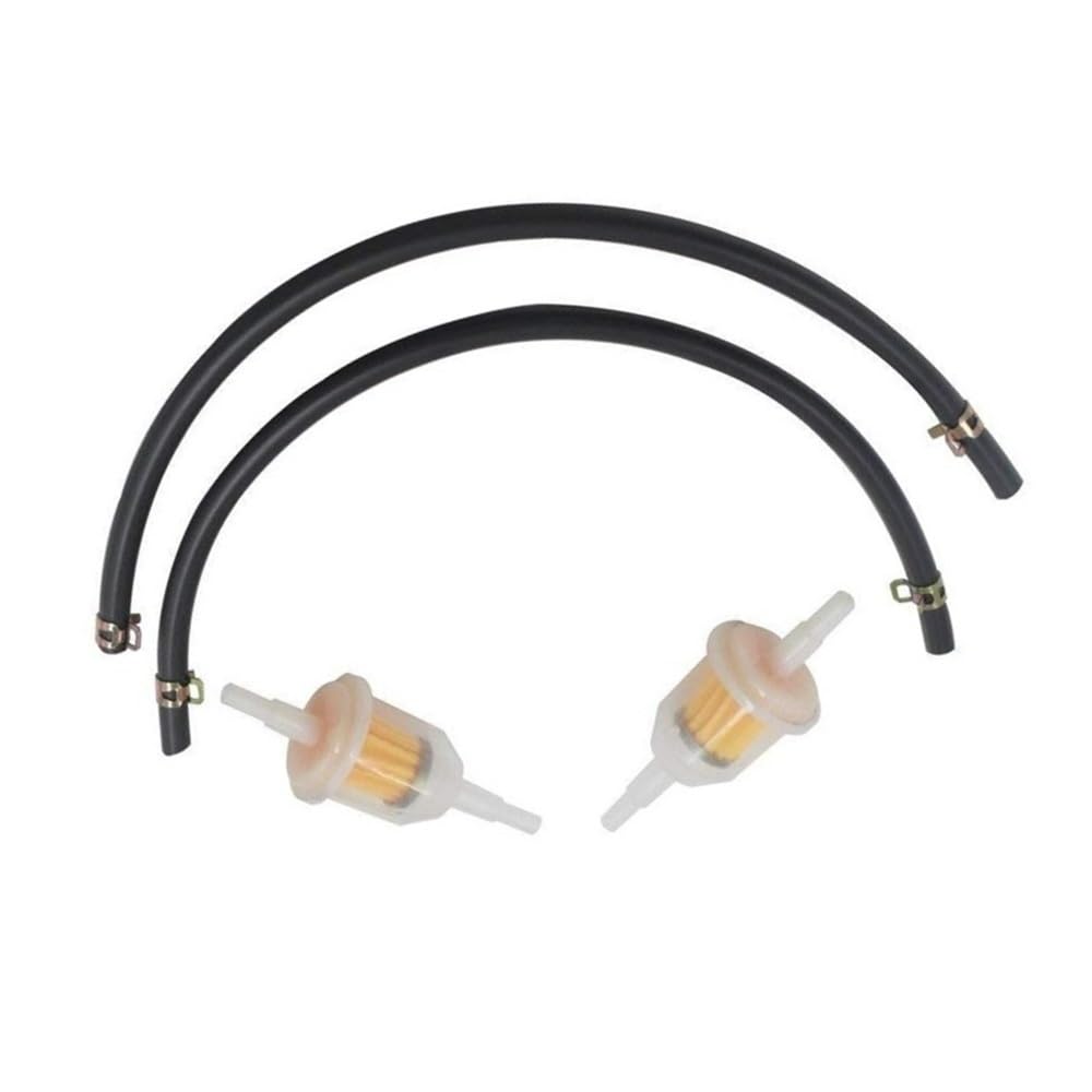 Ctasrim One Color 691035 1/4" Id Fuel Filter Oem 395051R Fuel Line Hose 791850 Clamps Fit For Atv Lawn Mower Engines