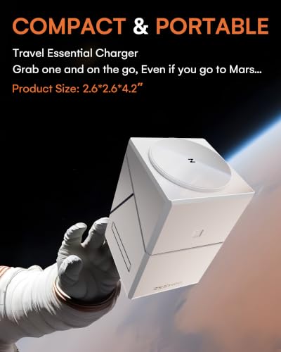 Image of ZEEHOO 3 in 1 Charging Station, for iPhone Charging Station, for Apple MagSafe Charger, 15W Fast Wireless Charger, for Apple Watch, for iPhone 17,16,15,14,13,12 Series, AirPods (White)
