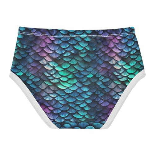 Dragon Scale Blue Purple Toddler Girls's Underwear 2T 202a30172