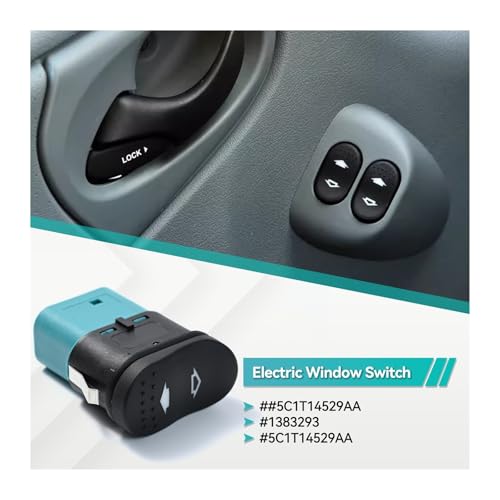 Interrupteur commande lève-vitre Transit 2006-2014 réversible gauche droite 1383293 - 3