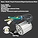 ZHOZHUT 2000W Electric Tricycle Rickshaw Motor Kit 60V / 72V Electric Tricycle Permanent Magnet Synchronous Motor with 9-Hole Waterproof Plug Controller, 5 Hole 16 Gear Motor,2000w,72V