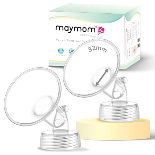 Image of Maymom Wide Neck Pump Part for Spectra S1 /S2 Pumps; Incl Wide Mouth Flange; Not Original Spectra Flange; Replaces Spectra Shield (32 mm Two Flanges)