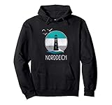 Vintage Norddeich Retro Nordsee Leuchtturm Küste Pullover Hoodie