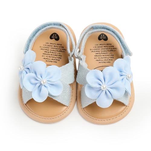 Image of Infant Baby Girls Boys Summer Sandals Premium Unisex Non Slip Rubber Soft Sole Breathable Toddler First Walker Outdoor Beach Shoes