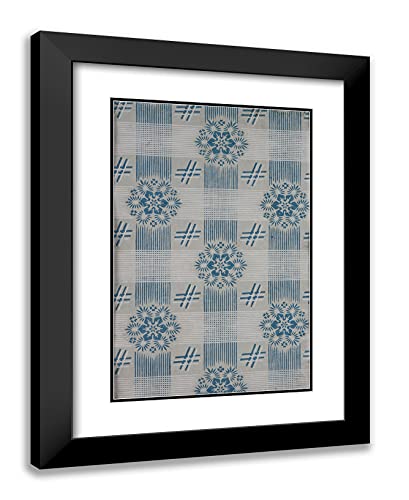 ArtDirect Dauptain et Soeur 18x24 Black Modern Framed and Double Matted Art Print Titled Wallpaper Fragment