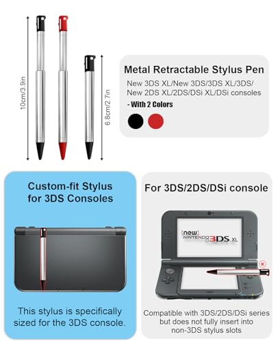 Image of 3DS Charger Kit, 3DS Stylus Pen and USB Charging Cable Compatible with Nintendo 3DS / DSi / 2DS / New 3DS 100-240V Wall Plug Adapter