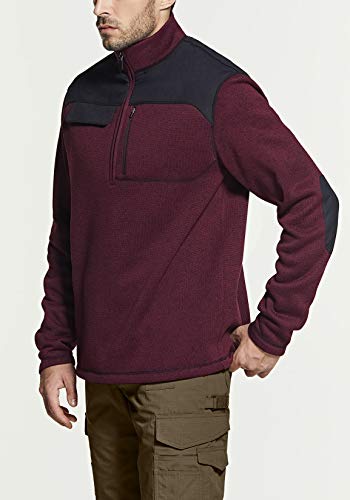 CQR Men's Thermal Fleece Half Zip Pullover, Winter Outdoor Warm Sweater, Lightweight Long Sleeve Sweatshirt3