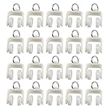 uxcell Curtain Track Rollers Plastic Twin Wheeled Carriers Drapery Rail Sliding Glider for Windows Shower Curtain Tracks 13mm Dia 30 Pcs