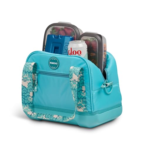Image of Igloo Tag Along 12-Can Satchel Cooler | Insulated Cooler Bag with Sturdy EVA Base