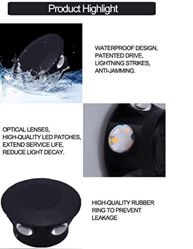 Image of blissbells 6 Way RGB LED Wall Light | Round Multicolor Decorative Wall Lamp | Designer Wall Sconce for Living Room, Bedroom, Staircase & Home Decor