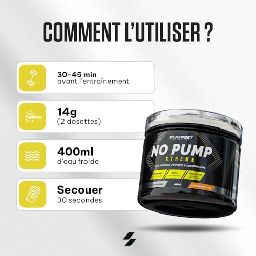 Superset Nutrition - No Pump Xtreme (420gr) - Pre-Workout en poudre - Booster puissant pré-entraînement, 3,3 g de Créatine, Bêta-alanine, L-citrulline, Caféine - Fatigue maîtrisée - Blue Raspberry – Image 4