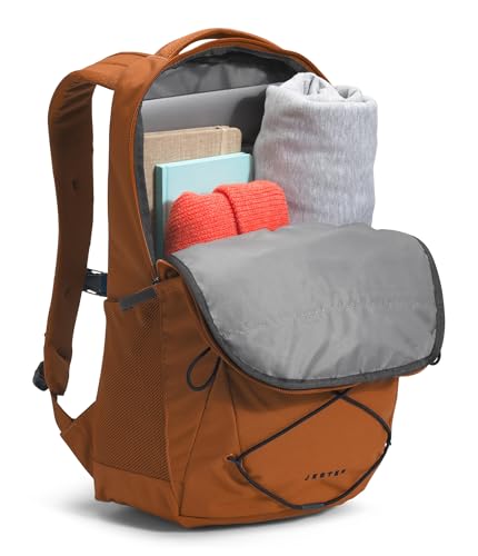 Image of The North Face Jester Everyday Laptop Backpack - Commuter Daypack, Water Repellent, Laptop Sleeve, Leather Brown /TNF Black-NPF, One Size